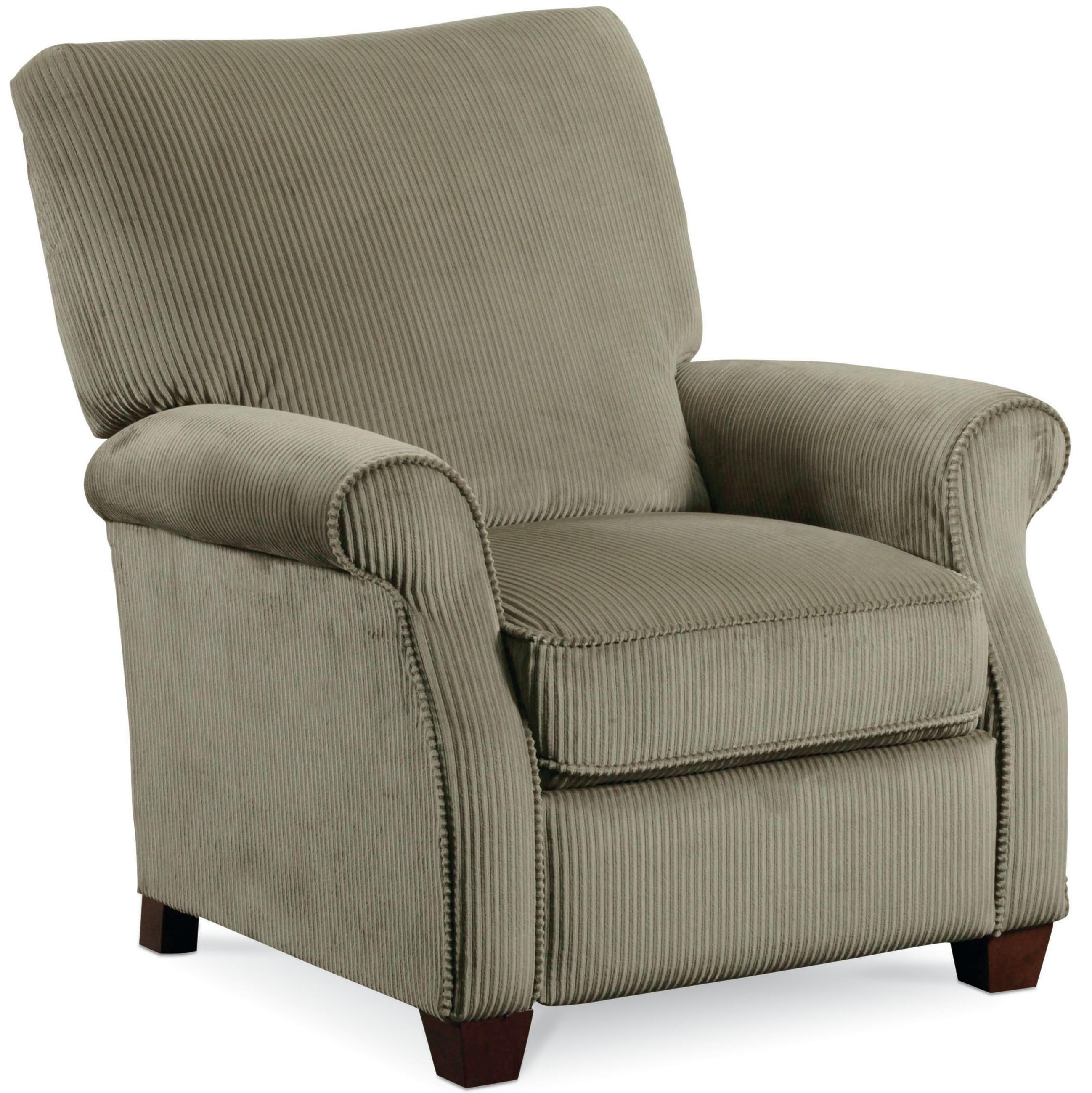 Lane Low Leg Recliners Casual Jill Loleg Recliner with Rolled Arms and Exposed Wood Feet AHFA